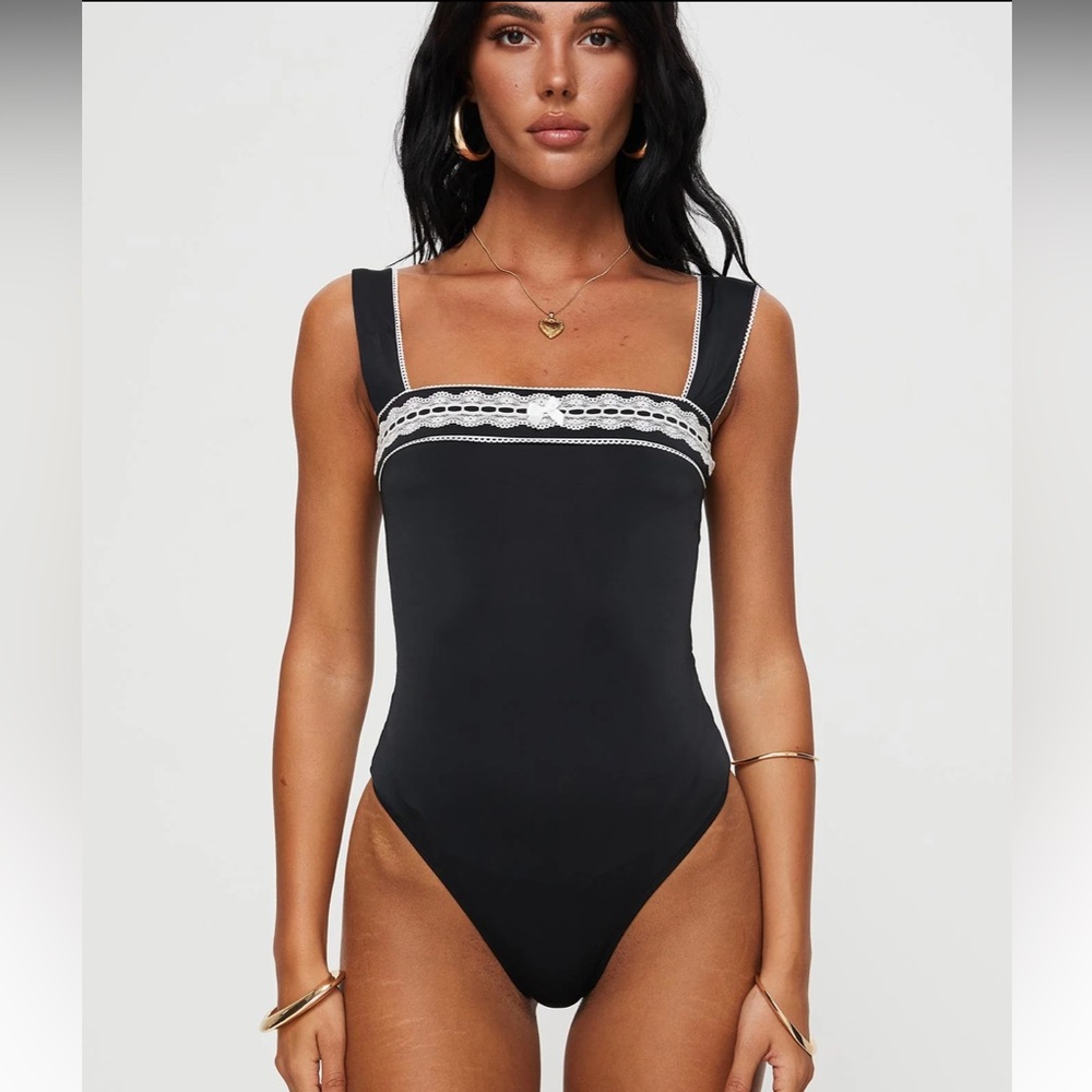 Princess Polly Keating Bodysuit Black